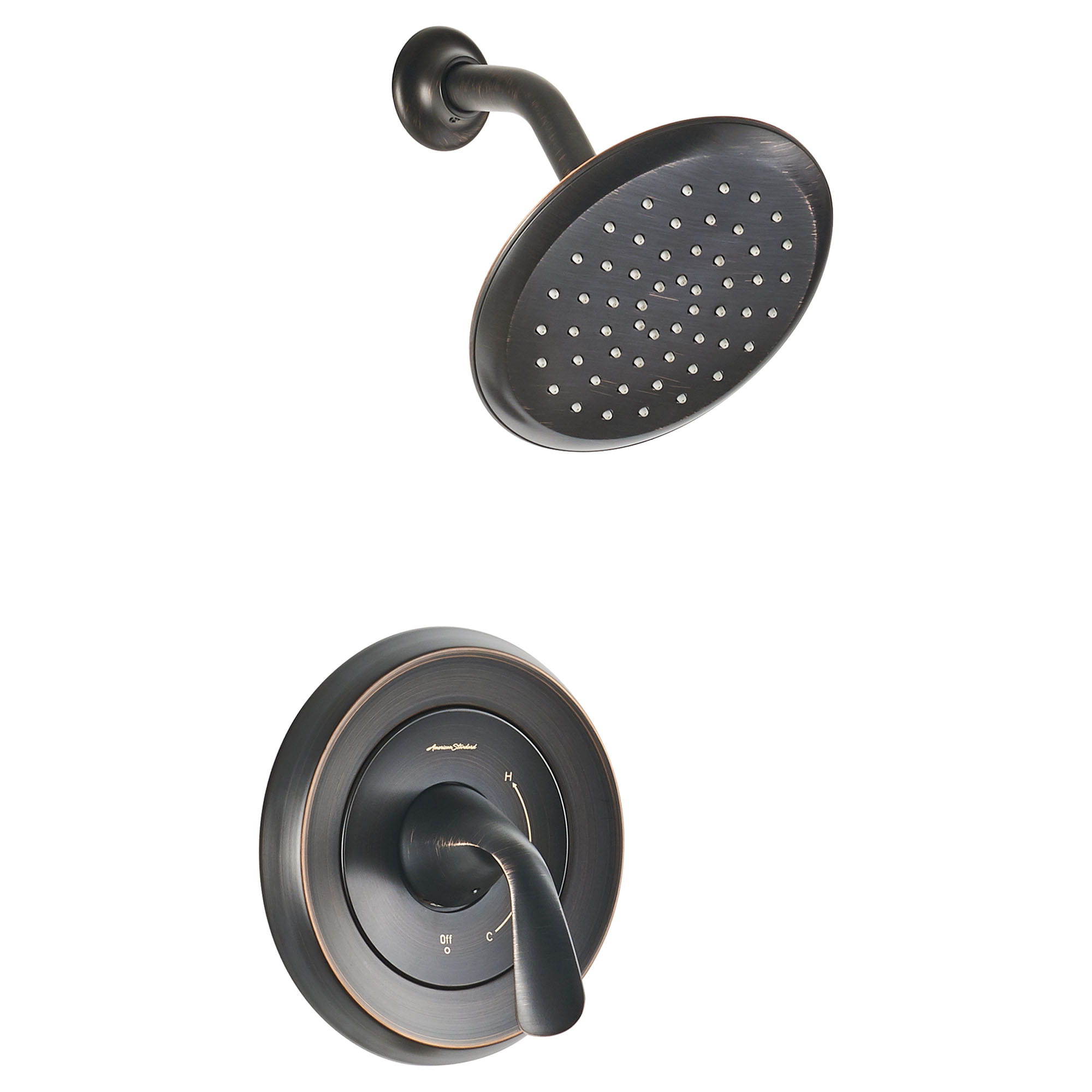 Fluent 25 gpm 95 L min Shower Trim Kit With Double Ceramic Pressure Balance Cartridge With Lever Handle LEGACY BRONZE
